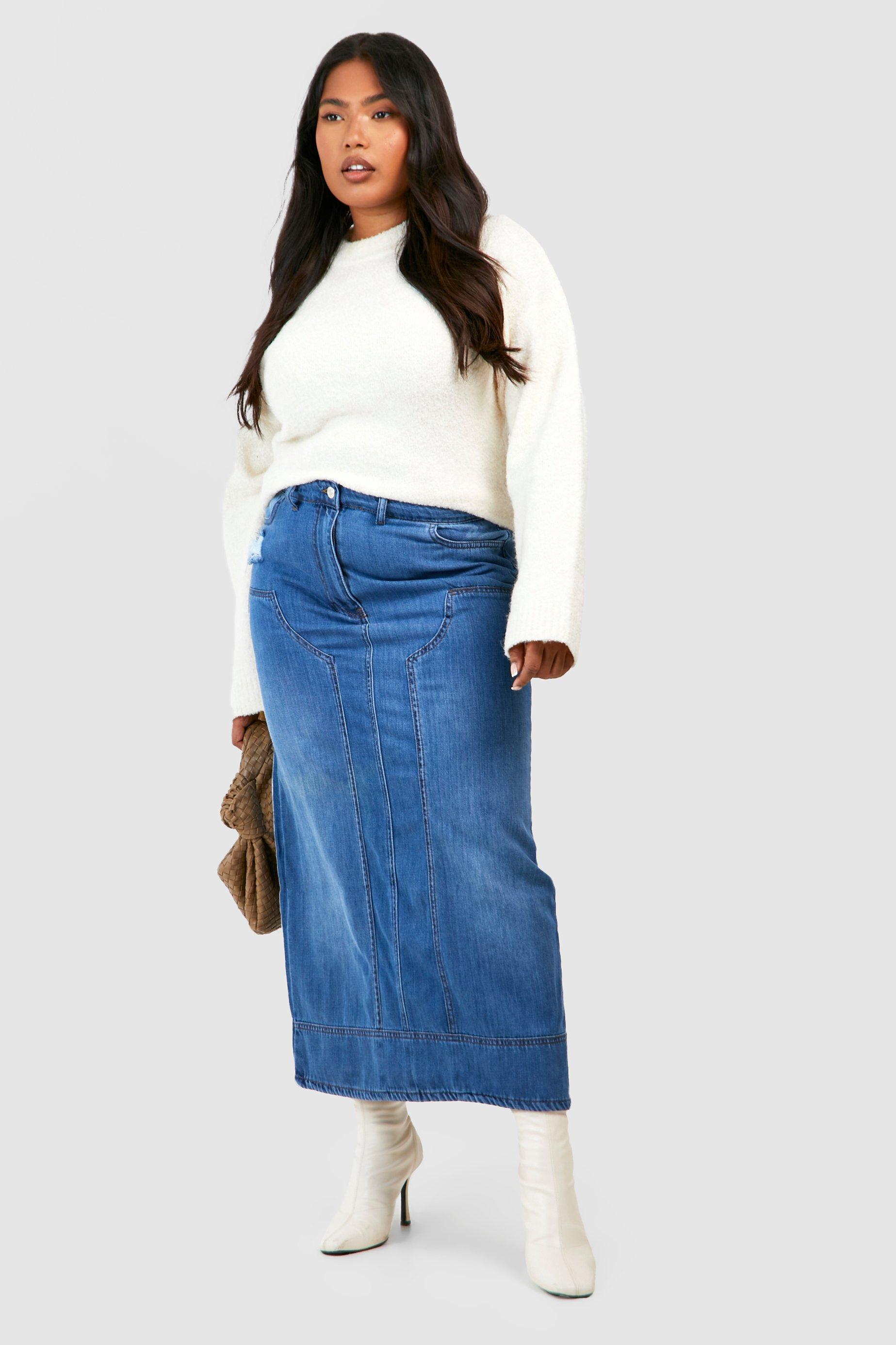 Boohoo hot sale curve skirts